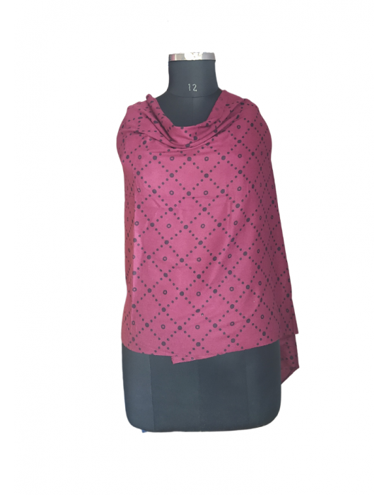 Women stole dotted desigan mulberry